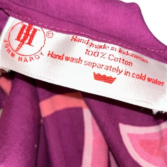 John Hardy Cotton Pareo Sarong Scarf - Picture 3 of 5